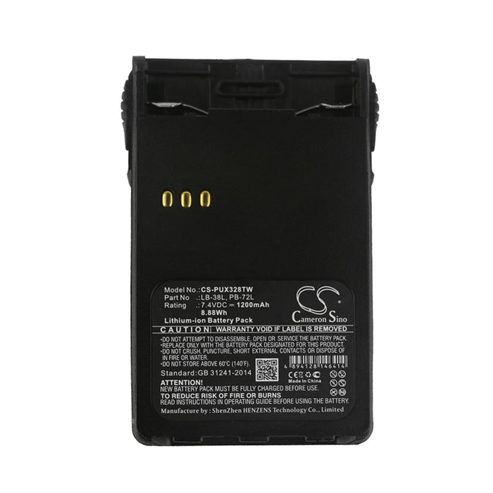 Weierwe V-1000 VEV-3288 Two Way Radio Replacement Battery-5