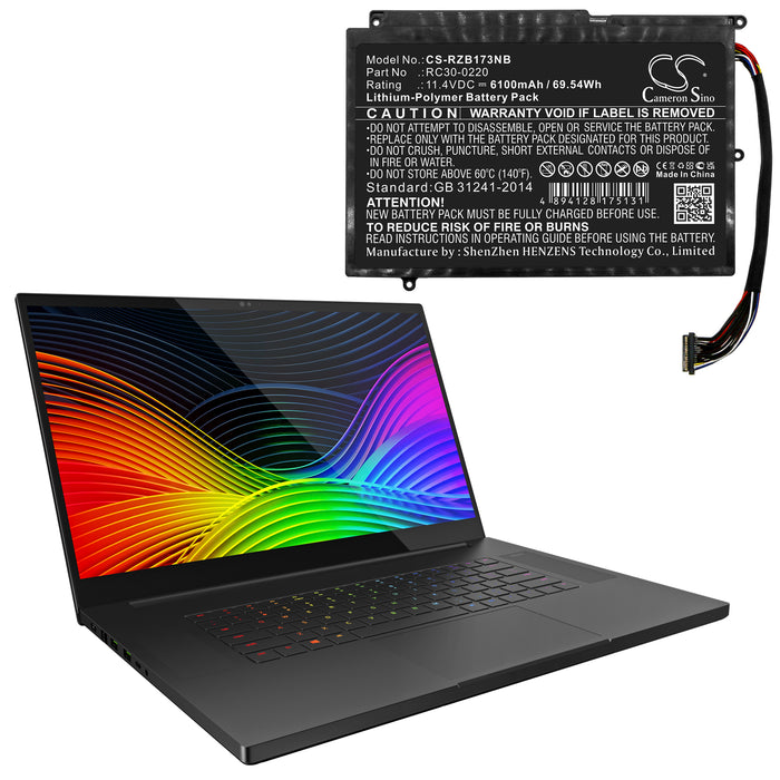 Razer Mamba RC30-013601 Naga Epic Chroma Laptop and Notebook Replacement Battery-6