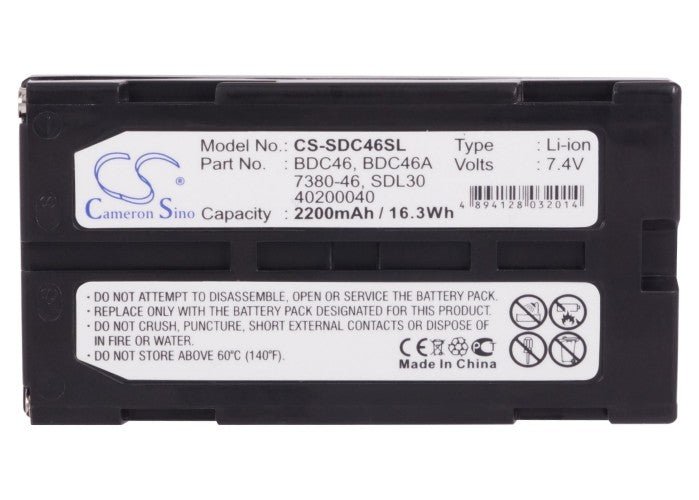 Pentax DA020F 2200mAh Replacement Battery-5