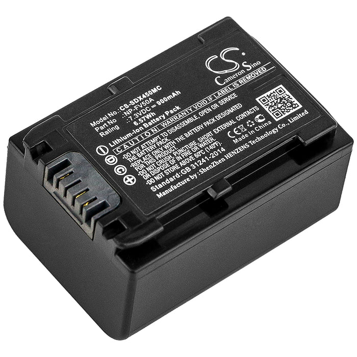 Sony FDR-AX33 FDR-AX40 FDR-AX45 FDR-AX53 FD 900mAh Replacement Battery-main