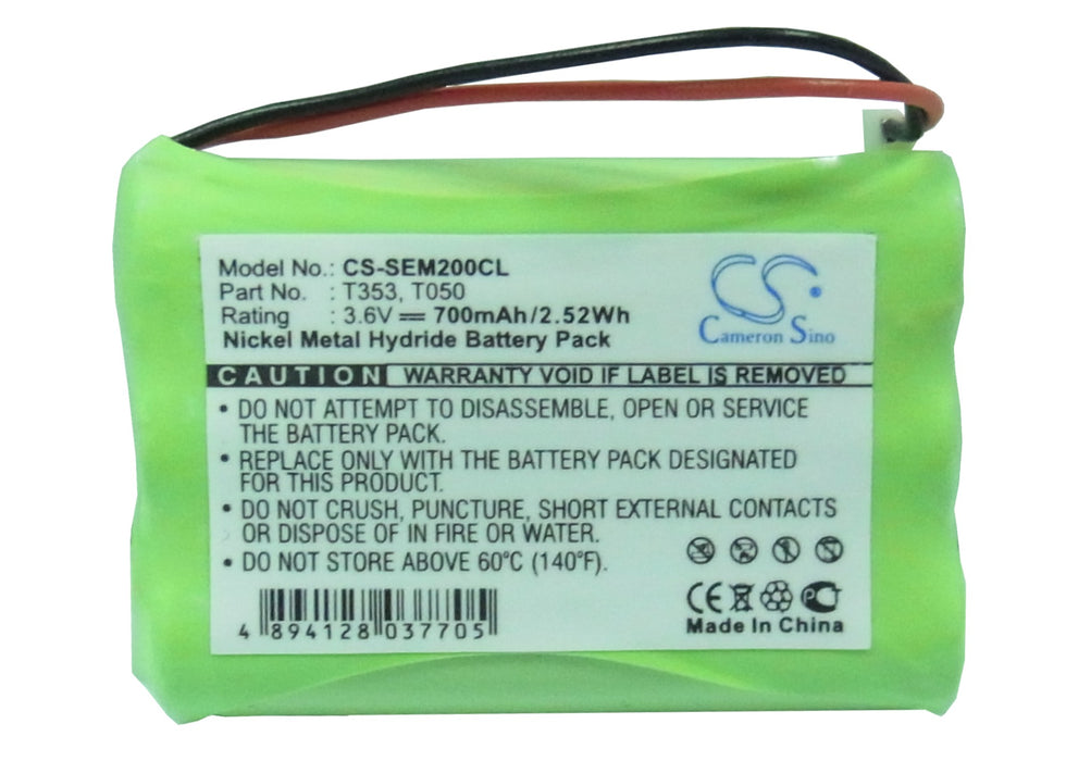 Sagem Alize Mistral Alize Navigateur Mistral Mistral 10-200 Mistral 20 Mistral 200 Mistral T282 Cordless Phone Replacement Battery-5