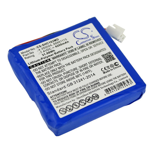 Schiller Cardiovit AT102+ ECG AT102 + MS-2007 MS-2 Replacement Battery-main