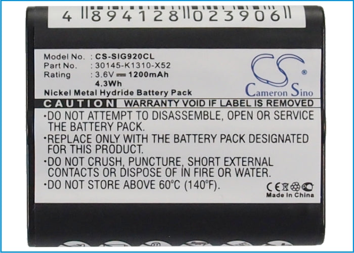 Siemens Gigaset 905 Gigaset 920 Gigaset 951 Gigaset 952 Gigaset G59X m9XO Megaset 940 Megaset 950 Megaset 960 Megas Cordless Phone Replacement Battery-5