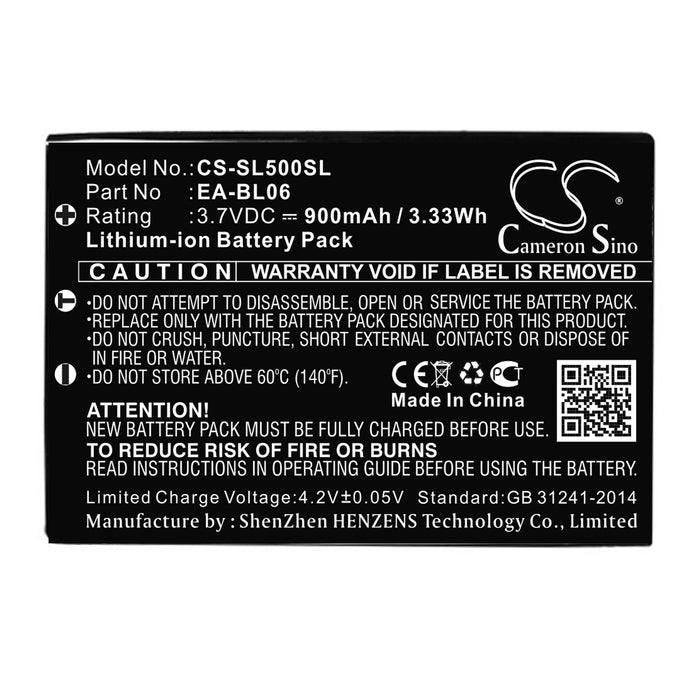 Sharp Zaurus C750 Zaurus C760 Zaurus SL-5000 Zaurus SL-5000D Zaurus SL-5500 Zaurus SL-C700 PDA Replacement Battery-3