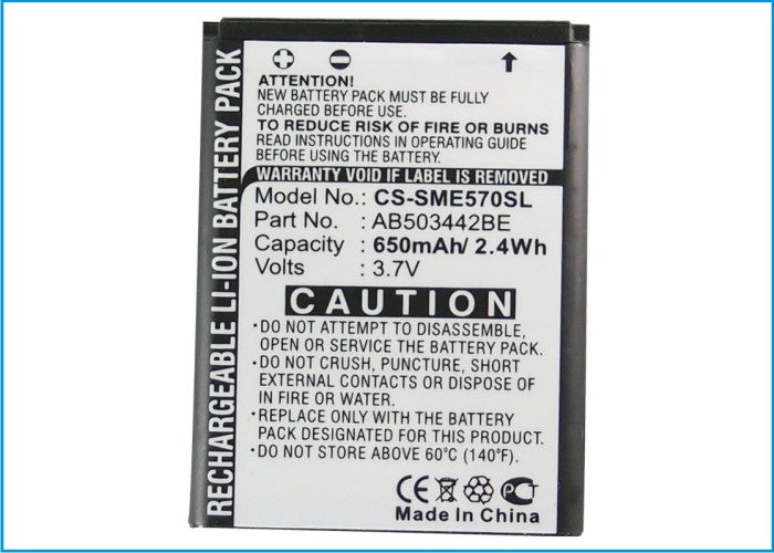 Samsung SGH-B110 SGH-E570 SGH-E578 SGH-J700 SGH-J700i SGH-J700v SGH-J708 Mobile Phone Replacement Battery-5