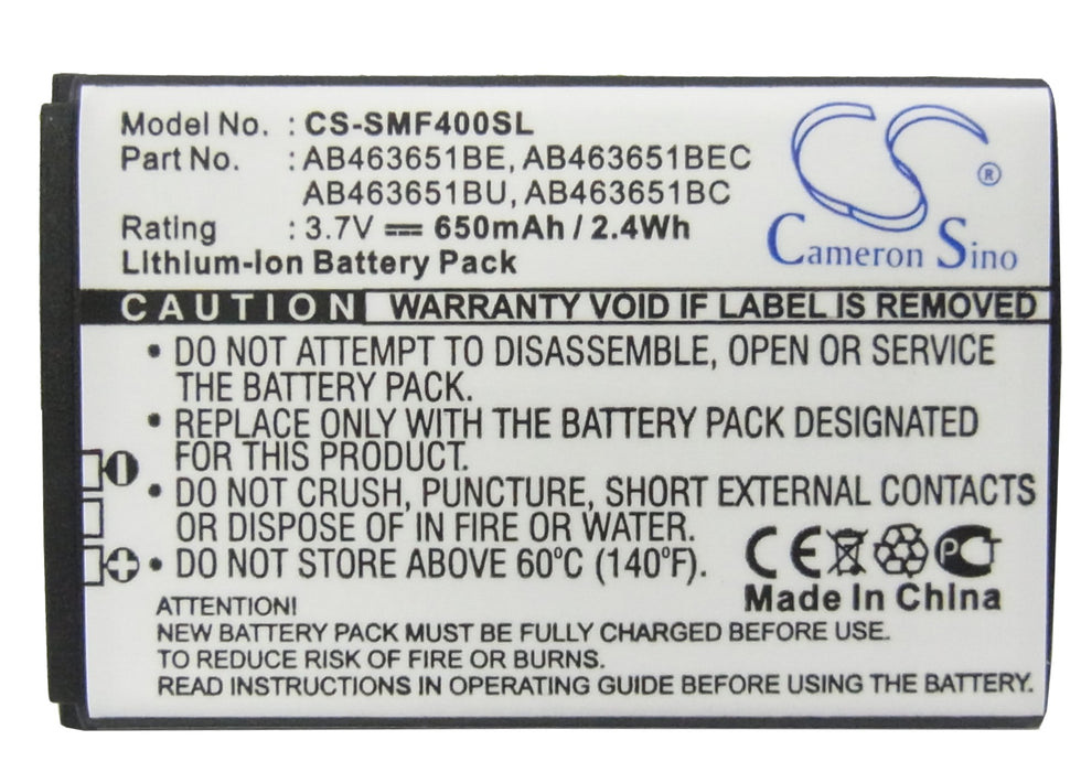 Samsung Blade Chart Chat 322 Emporio Armani Genio Qwerty GH-J800 Glamour S7070 GT-B3410 GT-C3060 GT-C3200 GT-C3222 GT Mobile Phone Replacement Battery-5