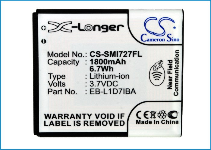 Samsung Galaxy S Hercules Galaxy S II X GT-i9105P SGH-I727 SGH-T989 Skyrocket 1800mAh Mobile Phone Replacement Battery-5