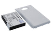 Samsung Galaxy S II Galaxy S2 GT-I9100 2600mAh White Mobile Phone Replacement Battery-2