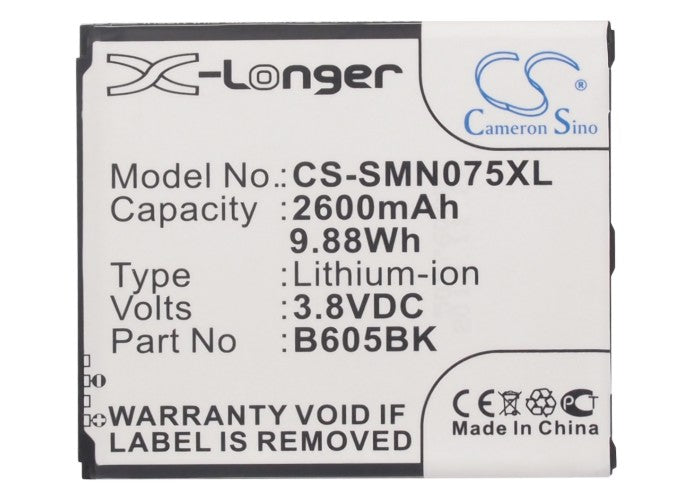 Samsung Galaxy J SGH-N075T 2600mAh Mobile Phone Replacement Battery-5