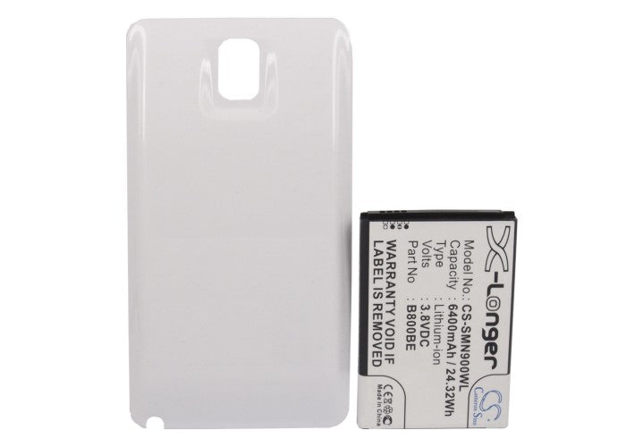 Samsung Galaxy Note 3 Galaxy Note III SC-01F SGH-N075 SM-N900 SM-N9000 SM-N9002 SM-N9005 SM-N9006 SM-N9 6400mAh White Mobile Phone Replacement Battery-5