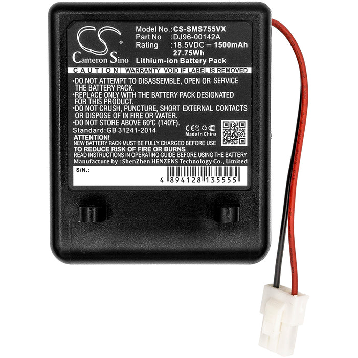 Samsung SS7550 SS7550m SS7555 SSR200 Vacuum Replacement Battery-3