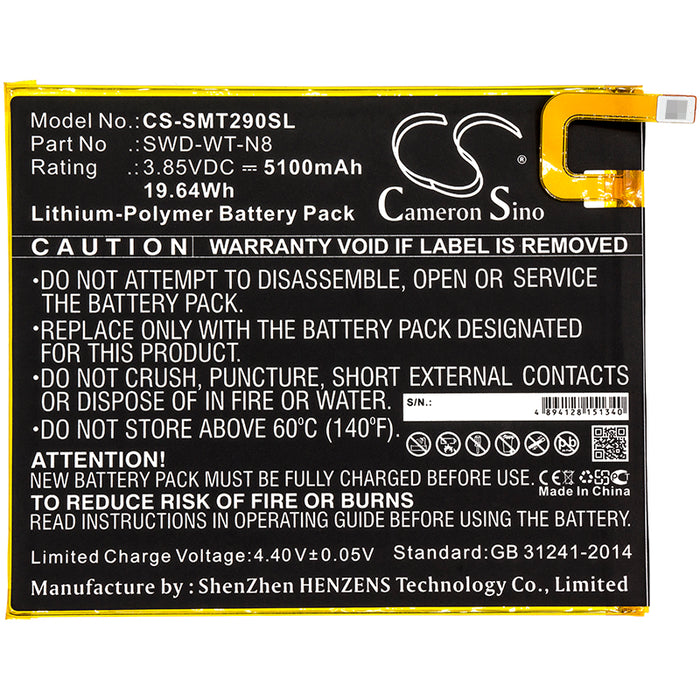 Samsung Galaxy Tab A 8.0 2019 SM-T290 SM-T295 SM-T295C SM-T295N Tablet Replacement Battery-3