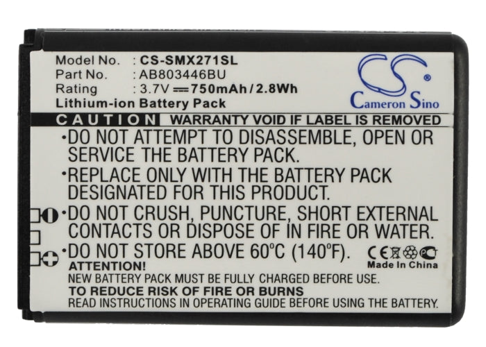 Samsung B2710 Solid GT-B2710 xcover 271 Mobile Phone Replacement Battery-5
