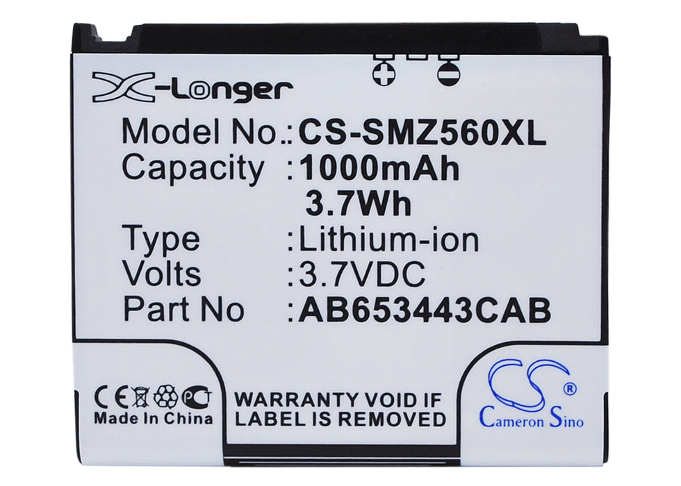 Samsung Behold SGH-T919 Behold T919 Eternity II Flight Flight A797 Freeform 2 Freeform II Freeform II R360 GH 1000mAh Mobile Phone Replacement Battery-5