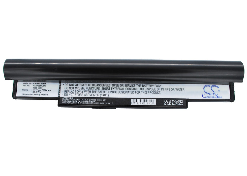 Samsung N110 (black) NP-N110 NP-N110-12PBK NP-N120 NP-N120-12GBK NP-N120-12GW NP-N130 NP-N130-KA 7800mAh Black Laptop and Notebook Replacement Battery-5