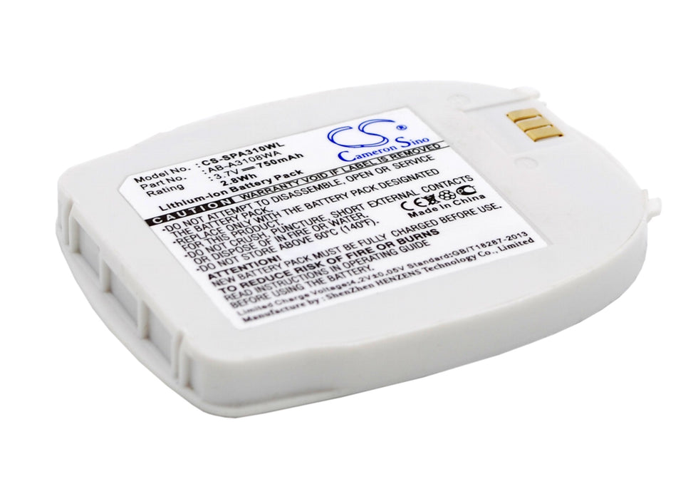 Samsung SPH-A310 750mAh White Mobile Phone Replacement Battery-2