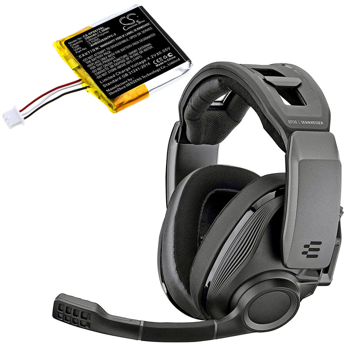 Sennheiser GSP 350 GSP 500 GSP 670 Headphone Replacement Battery