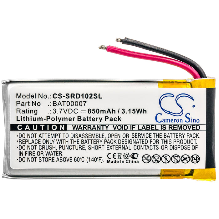 850mAh Battery Replacement For Cardo Scala Rider Packtalk