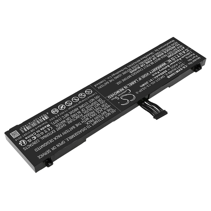 Schenker XMG Fusion 15 XMG Fusion 15 XFU15L19 Laptop and Notebook Replacement Battery