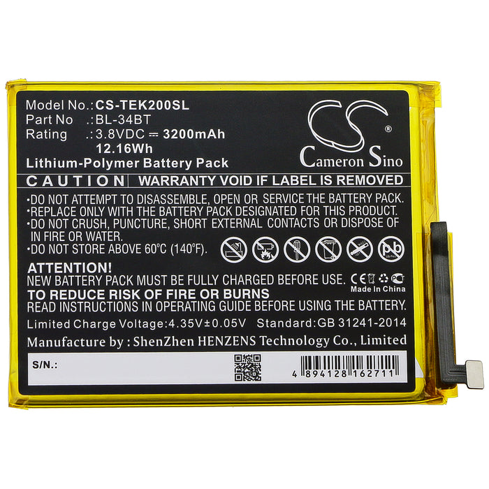 Tecno KA7 KA7O Spark 2 Mobile Phone Replacement Battery-3