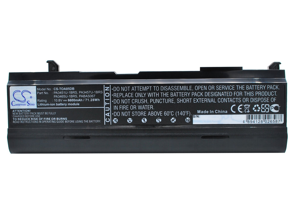 Toshiba Dynabook AX 55A dynabook TW 750LS  6600mAh Replacement Battery-main