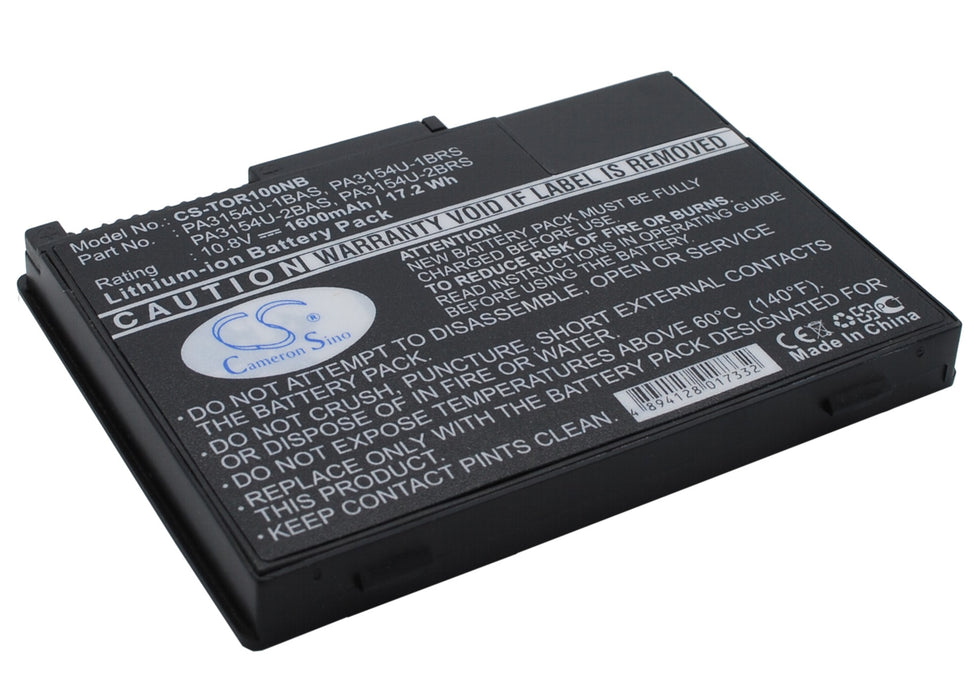 Toshiba Portege 2000 Portege 2010 Portege R100 Portege R200 Laptop and Notebook Replacement Battery-2