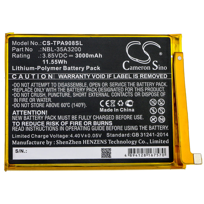Neffos N1 TP908A Mobile Phone Replacement Battery-3