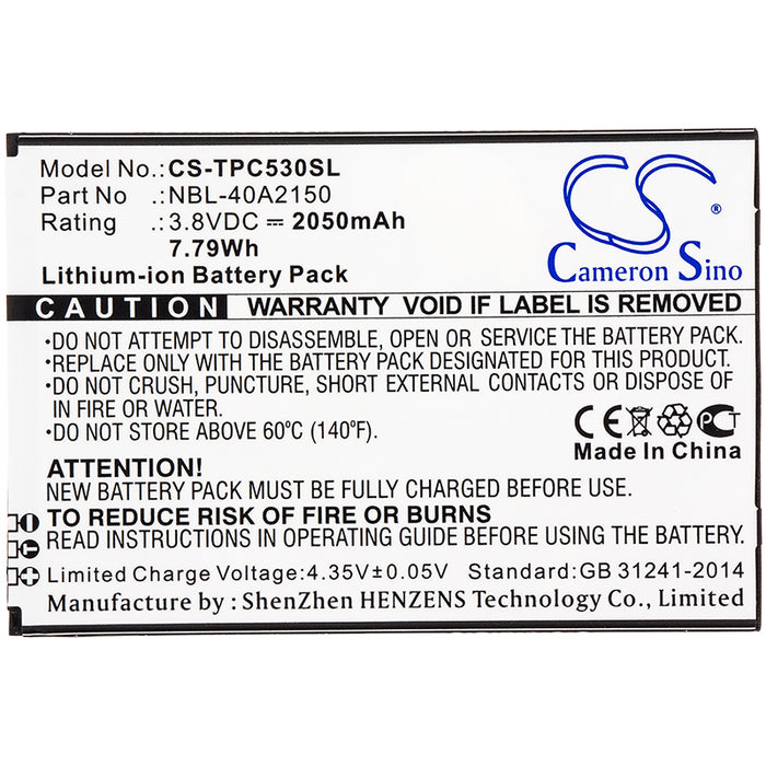 Neffos C5 Plus TP7031A TP7031C Mobile Phone Replacement Battery-3