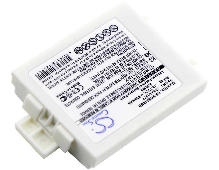 Vocera B3000E B3000N Communications Badge B3000 950mAh White Medical Replacement Battery-2