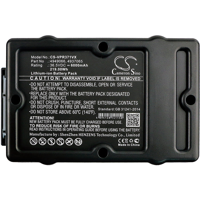 Wolf Garten Hybrid Power 37 Hybrid Power 40 Power 37 Power 40 6000mAh Lawn Mower Replacement Battery-3