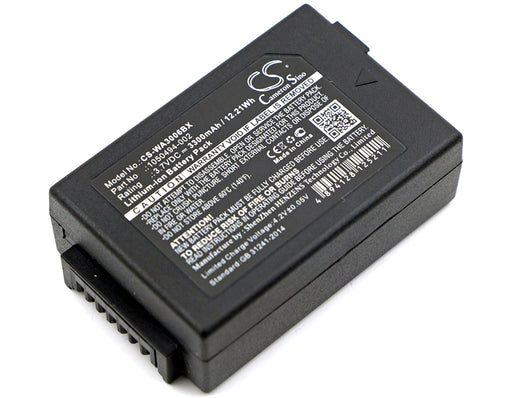 Psion 1050494 7525 7525C 7527 G1 G2 WA3006 3300mAh Replacement Battery-main