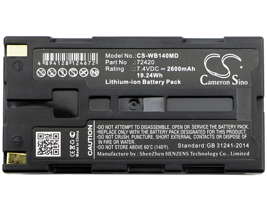 Welch-Allyn 14001 14011 14021 14031 72420 SureSight 14001 SureSight 14010 SureSight 14011 SureSight 14021 SureSight 14031 Medical Replacement Battery-5