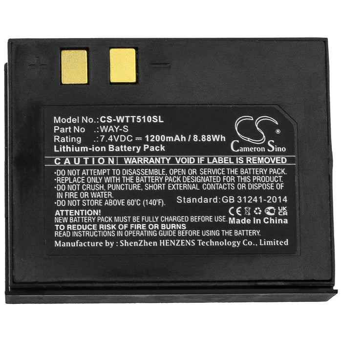 Way Systems MTT 1510 Printer WAY-S Printer Replacement Battery-3