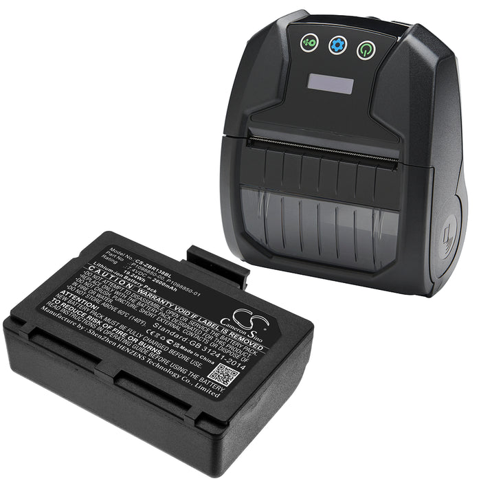 Zebra ZR138 2600mAh Printer Replacement Battery-6