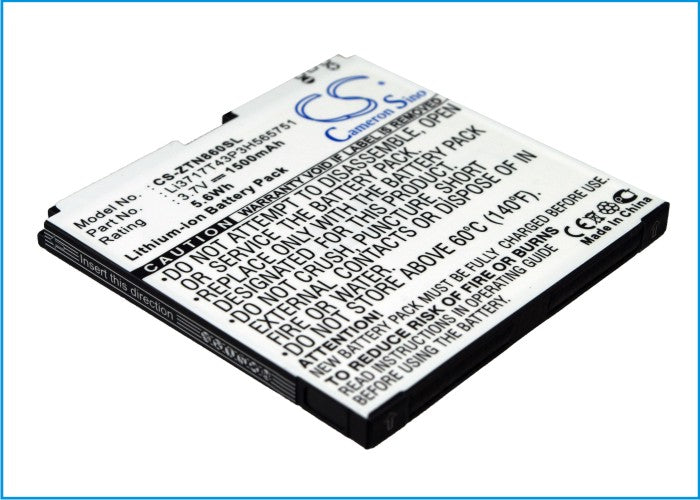 ZTE N855D N860 N880E N880s N910 U880 U880E V880D V889D Warp 1500mAh Mobile Phone Replacement Battery
