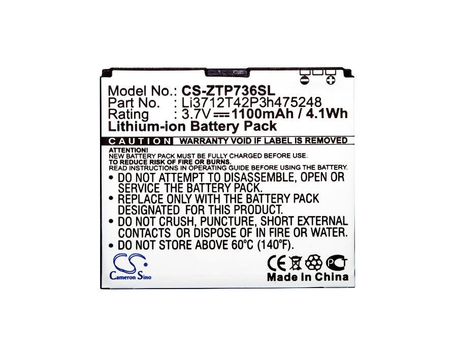 ZTE Atlas Blade II Crescen OZTA1211 Mobile Phone Replacement Battery-5