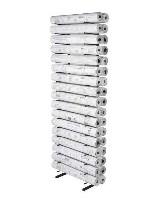 Vis-i-Rack High Capacity Rolled Blueprint Storage Rack with 16 Bins