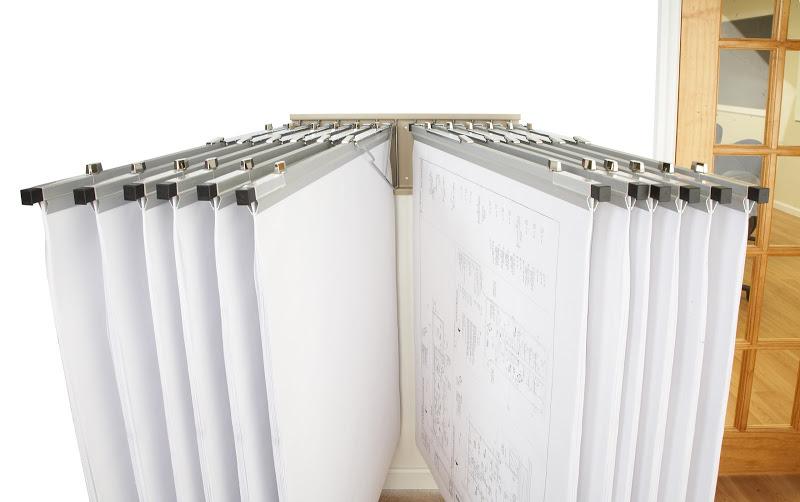 Sheet File Pivot Wall Rack for Blueprints